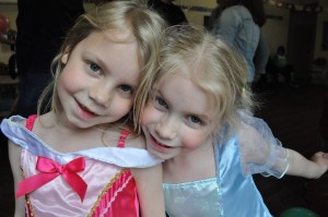 Day 53:  Dressed up as princesses for a super-fun birthday party