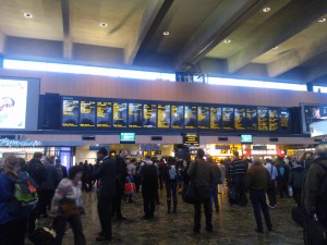 Day 49:  People watching at Euston station - I love observing people's interactions (and their outfits!)