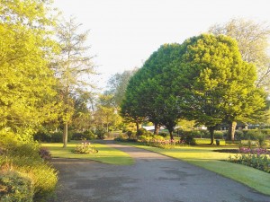 Day 70:  Walking through Victoria Park at 6am on my way to the train station for a day of London clients