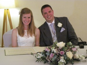 Day 101:  Wedding Day - officially married! :D