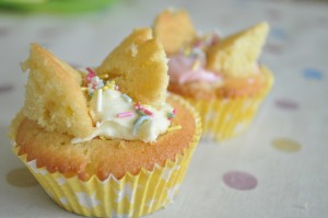 Day 160:  Spending the afternoon baking butterfly cakes with the girls