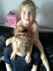 Day 149:  Saying yes when Lola asked to play 'hairdressers' with me