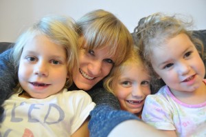 Day 195:  Bedtime cuddles with tired girlies