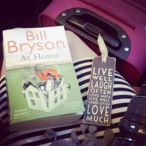 Day 189:  Bill Bryson keeping me company on the early morning train journey to London this week