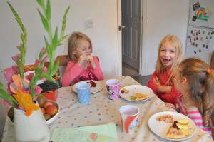 Day 220:  A challenging day with the girls finished on a good note - chatting and laughing together over pizza for tea