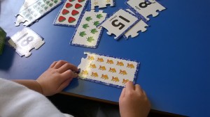 Day 218:  I got to spend the afternoon having precious one-to-one time at school with Lola learning all about how they do Maths in Reception.  Snuck a sneaky photo :)