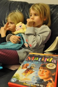 Day 296:  Boxing Day.  A whole day of quality time with the girls - playing with all their new toys and watching 'Matilda'. 