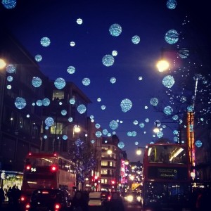 Day 287:  I had time for a 5-minute fresh air break between clients, so I  headed to Oxford Street and this gorgeous sight greeted me.  So pretty!