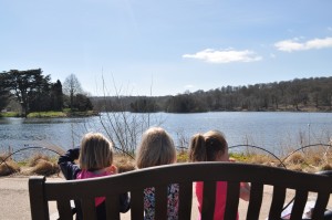 Day 404:  A picnic with the girls overlooking the lake at Trentham Gardens followed by looking for treasure in the fountains, playing in the adventure playground and eating ice cream in the sunshine