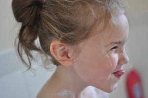 Day 433:  Bath-time silliness