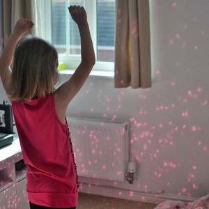 Day 507: Whilst waiting for Nana to arrive for her weekend visit Ella was delighted to discover that the sunlight glinting off her sequinned top turned it into a glitterball.  Cue much excitement (and dancing) in the lounge :)