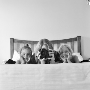 Day 495:  Messing around on Mummy and Daddy's bed = fun photos that I'll treasure forever